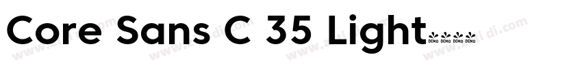 Core Sans C 35 Light字体转换